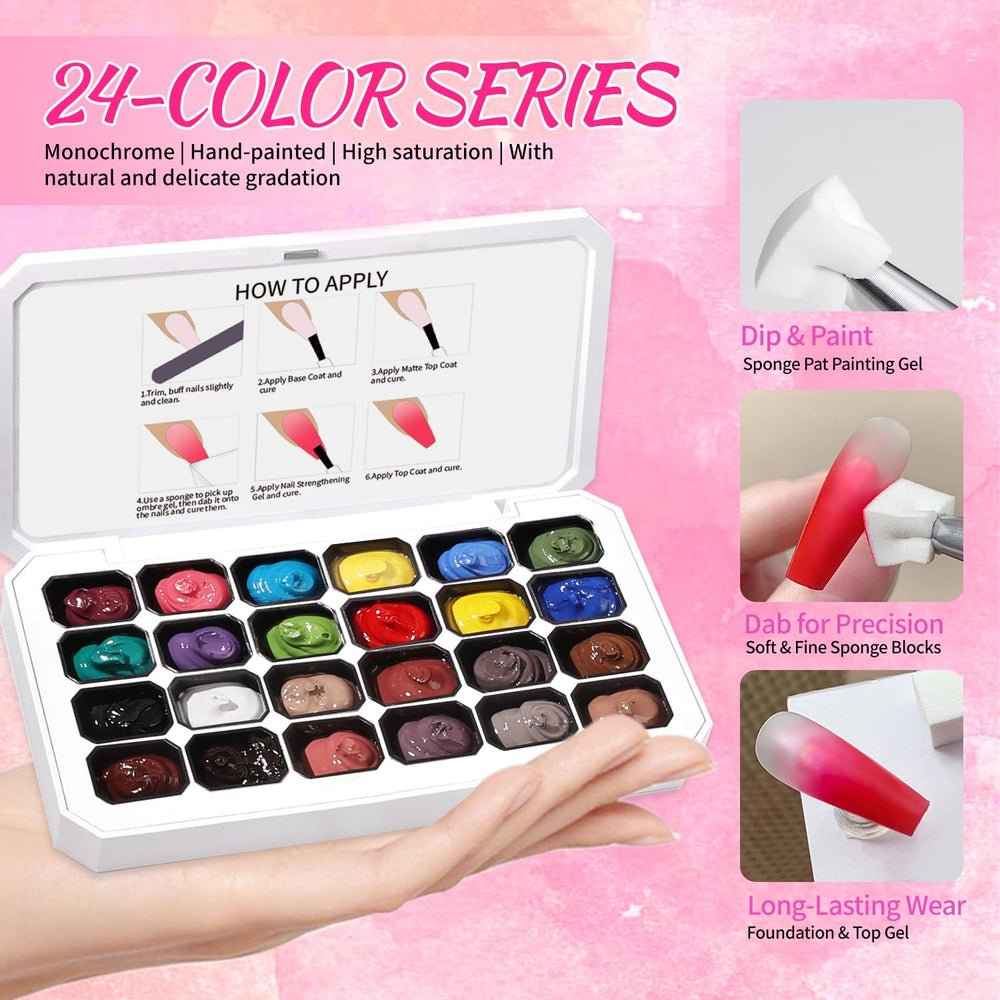 Finger Secret nail sponges 100 pcs for clean, even color blending.