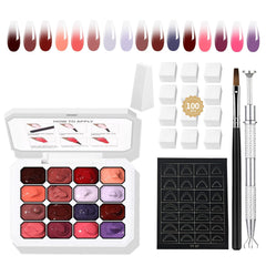 Finger Secret ombre gel palette for seamless gradients and crisp lines