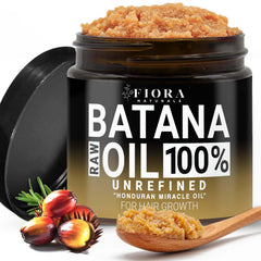 Fiora Naturals Batana Oil Paste bottle for scalp nourishment and hair care.