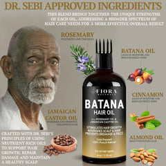 Fiora Naturals Batana Rosemary Oil scalp-stimulation improves circulation and nourishment