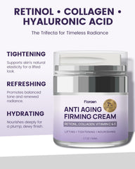 Fioraen cream application swirl demonstrates quick absorption and rich hydration.