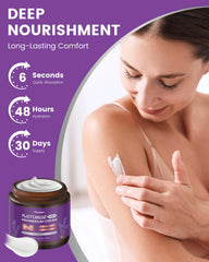 Fioraen shea-butter-vitamin-e-d3-cream nourishes dry skin with rich, lightweight hydration.