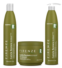 Firenze Professional Cuticle Restore Shampoo bottle for deep hydration and cuticle care.