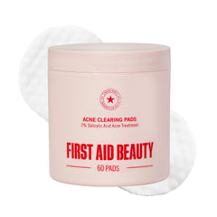 First Aid Beauty Acne Pads close-up showing the face-pack design for blemish-prone skin.