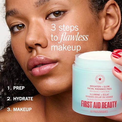 First Aid Beauty Facial Radiance Pads open pad ready for application