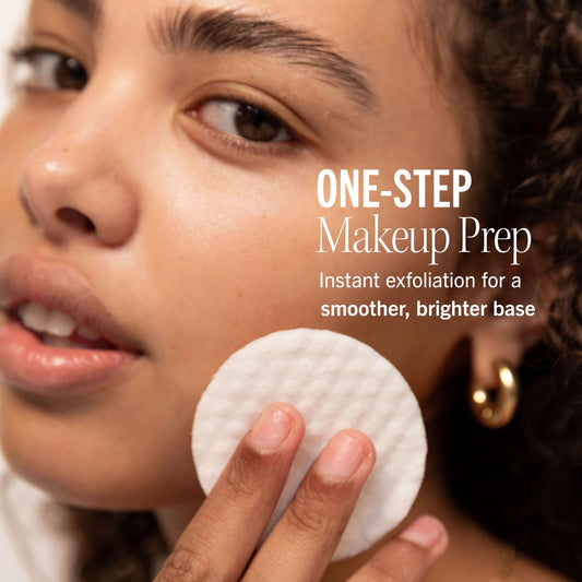 First Aid Beauty Facial Radiance Pads pad texture closeup showing gentle exfoliation.