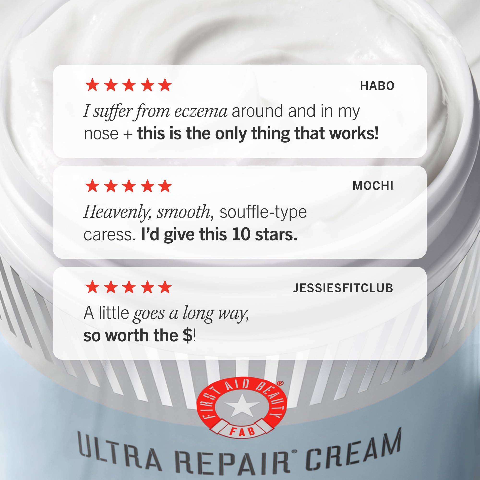 First Aid Beauty Ultra Repair Cream for sensitive skin daily use