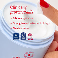 First Aid Beauty Ultra Repair Cream fragrance-free packaging supports sensitive skin care