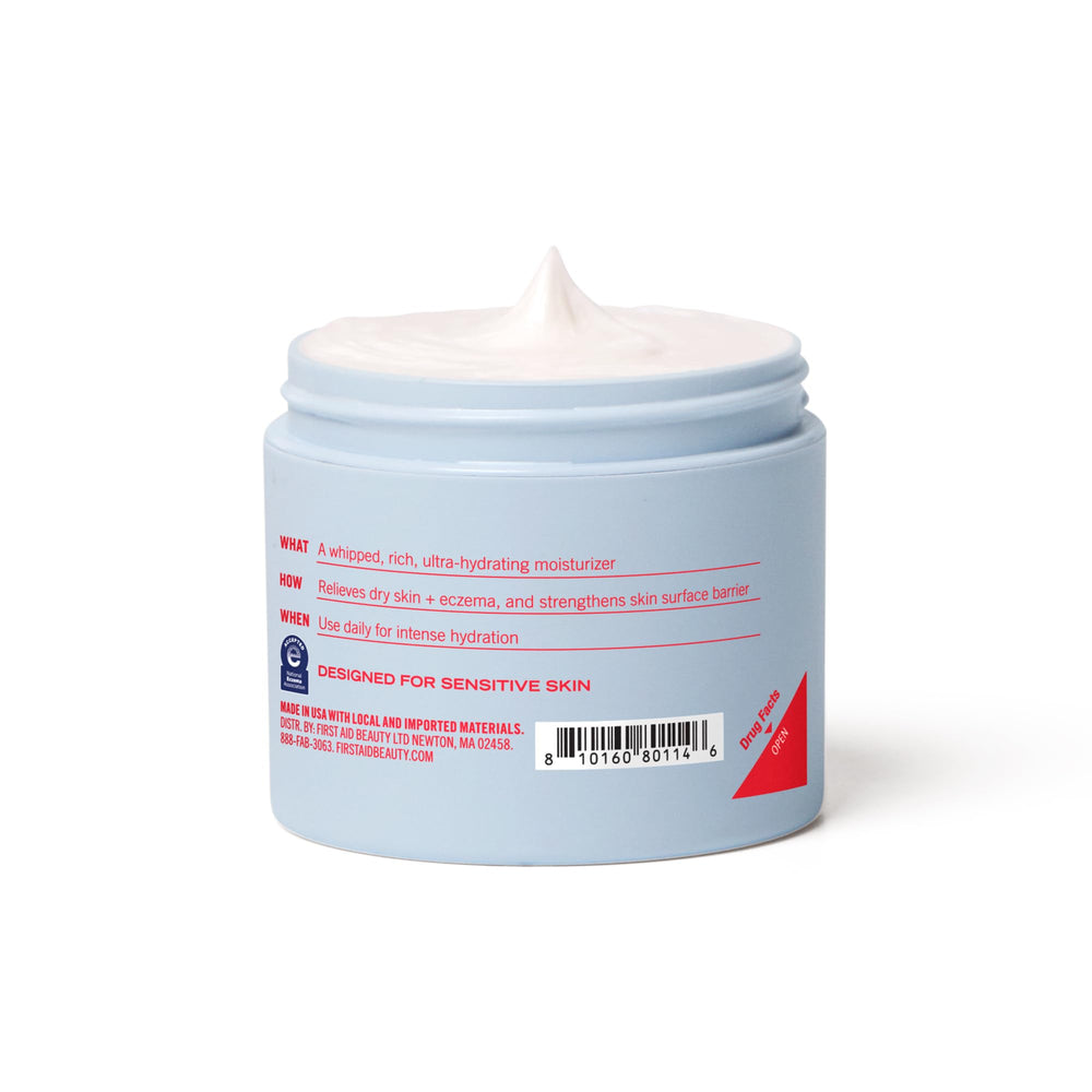 First Aid Beauty Ultra Repair Cream ready for daily use on face and body.