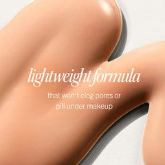 Sunscreen SPF 30 label close-up highlighting lightweight, non-greasy formula from First Aid Beauty.