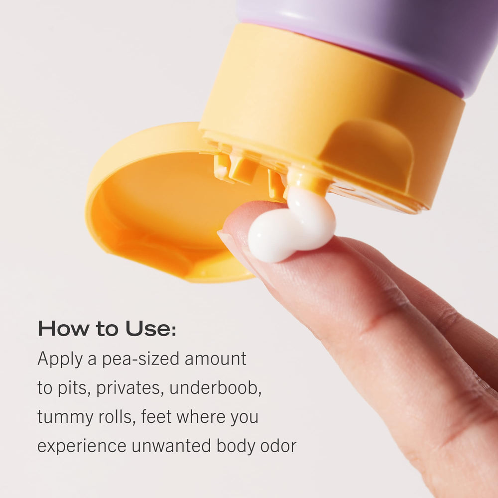 First Aid Beauty Whole Body Deodorant Cream applies invisibly and absorbs quickly for easy use.