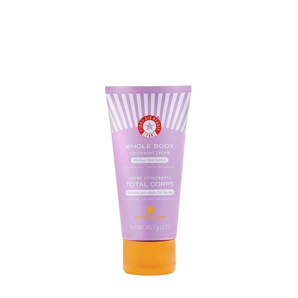 First Aid Beauty Whole Body Deodorant Cream keeps pits fresh with all-day odor control.