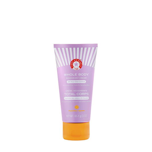 First Aid Beauty Whole Body Deodorant Cream keeps pits fresh with all-day odor control.