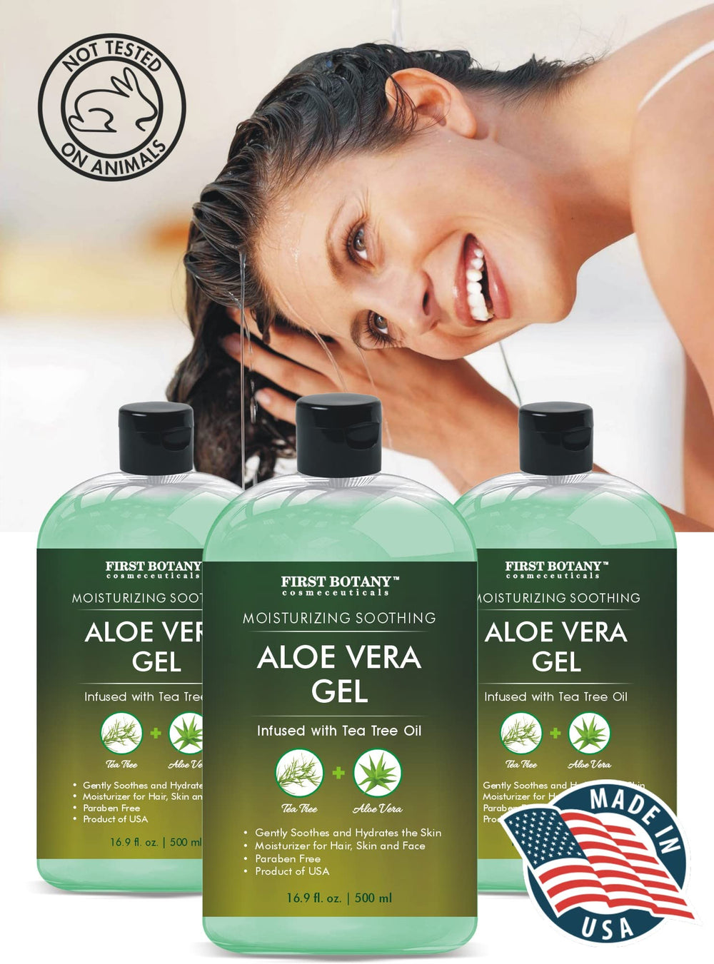 First Botany Aloe Vera Gel aftershave calm and comfortable skin