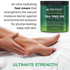 Aloe and spearmint infusion visible in cream for refreshing feet