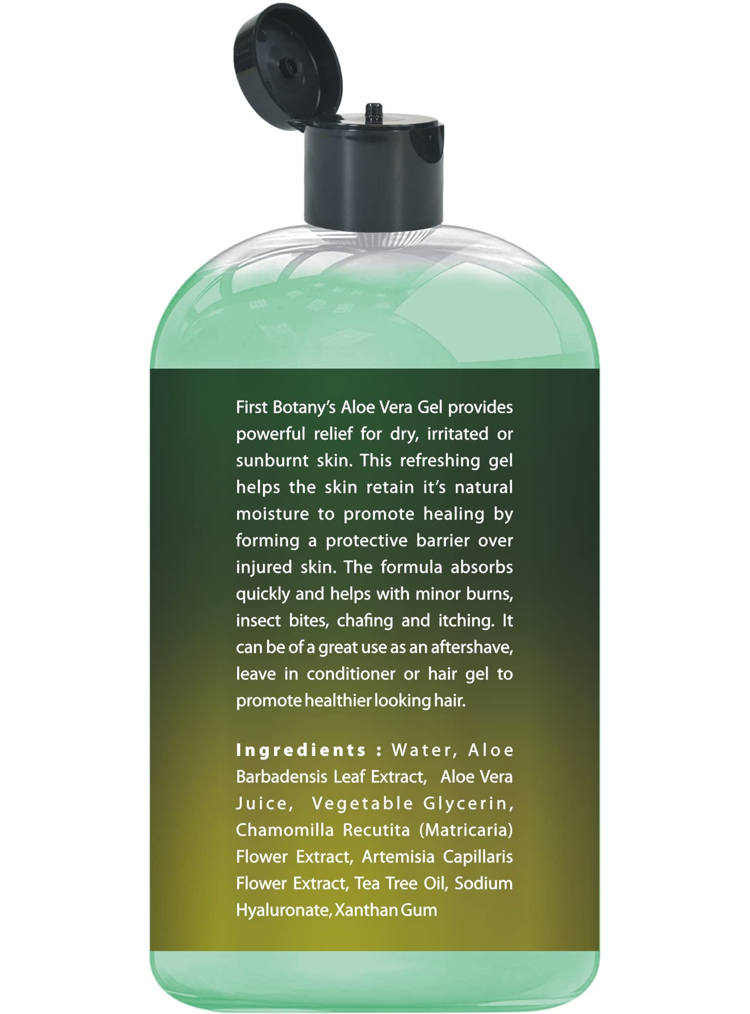 First Botany Aloe Vera Gel USA-grown aloe, cruelty-free formula