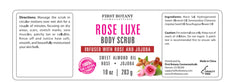 First Botany Body Scrub after use shows soft, radiant skin