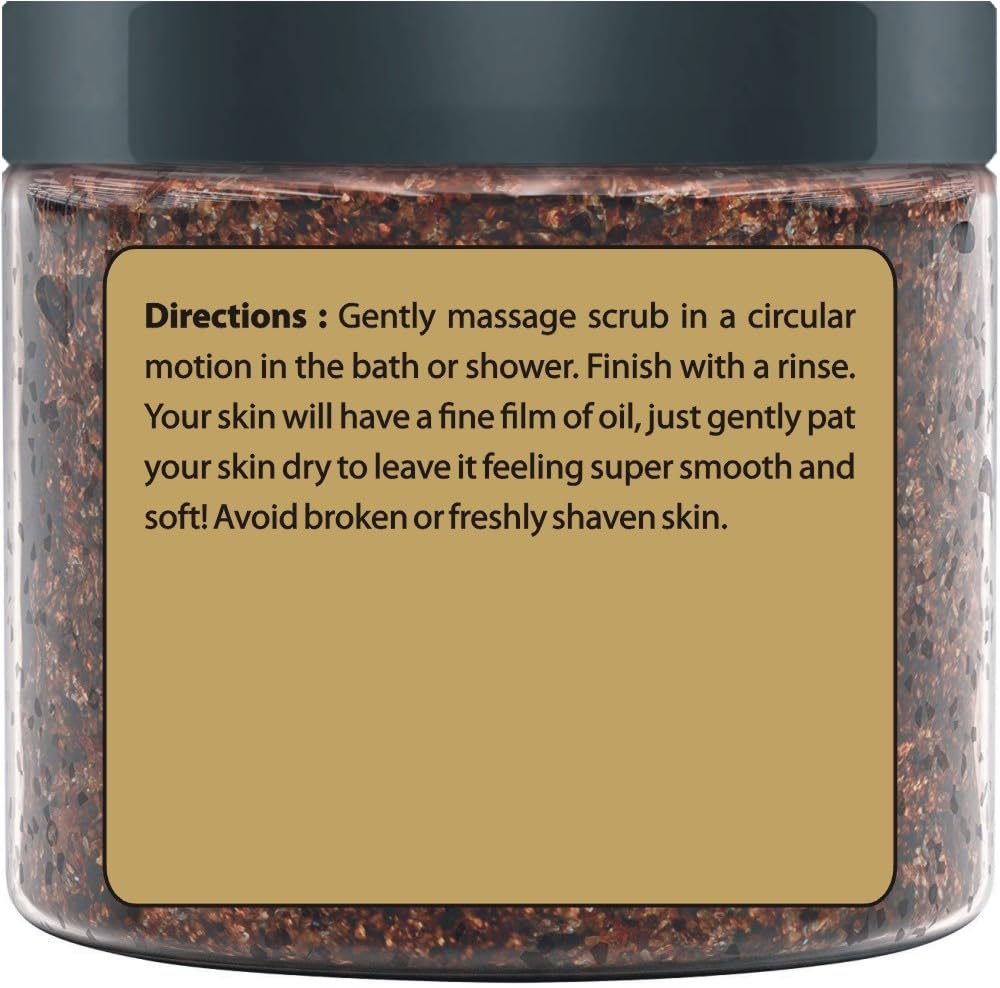 First Botany Coffee Scrub dead sea salt detail for textured exfoliation