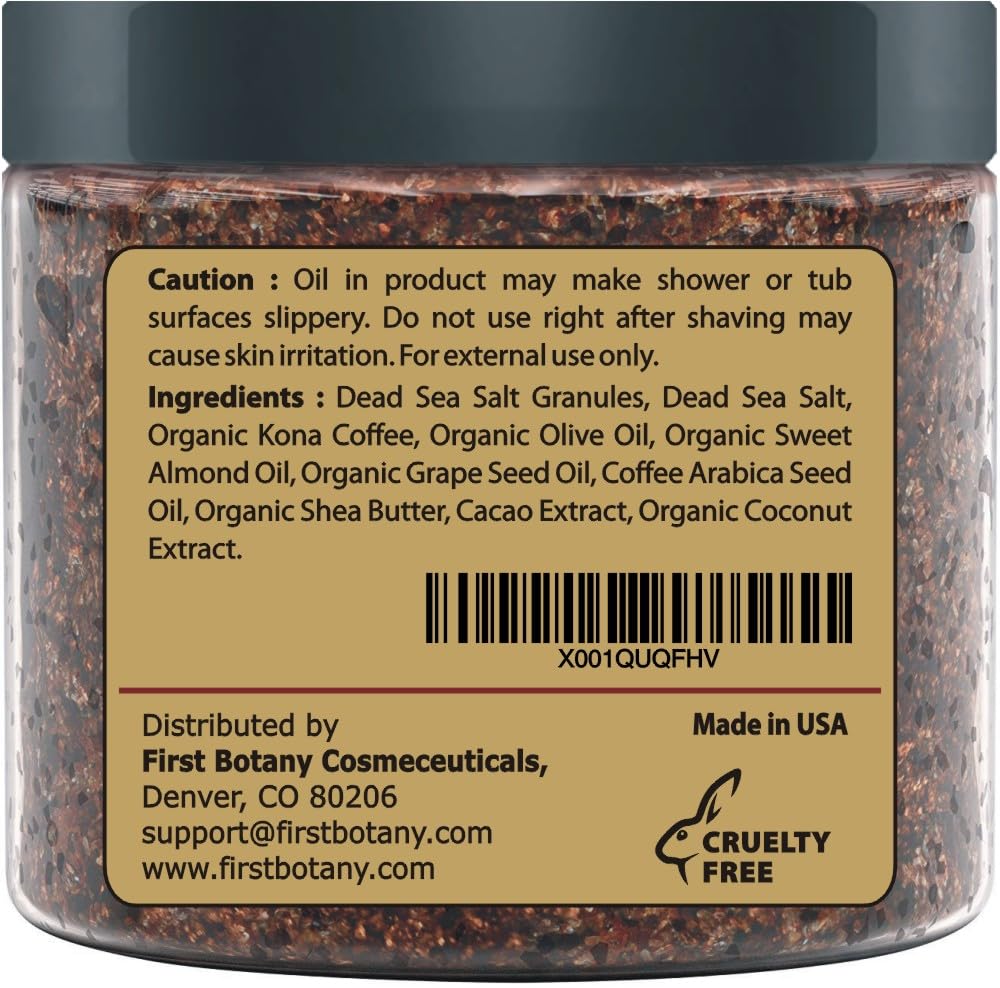 First Botany Coffee Scrub at-home spa setup inviting pampering rituals