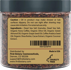 First Botany Coffee Scrub at-home spa setup inviting pampering rituals