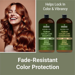 First Botany Color Care Conditioner bottle highlights smoothing for detangled, silky hair.