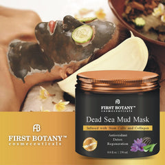After rinse, First Botany Mud Mask leaves a natural glow on skin.