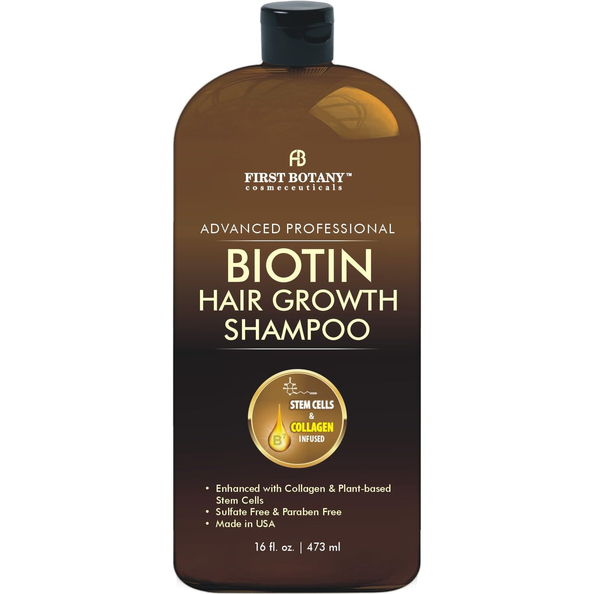 First Botany Hair Regrowth Shampoo bottle for daily cleansing and scalp support.