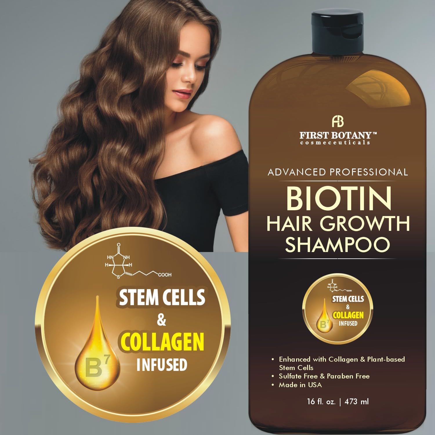 First Botany shampoo designed for daily use, adding volume and shine.