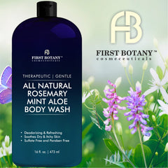 First Botany Rosemary Mint bottle cap closeup emphasizes clean formula
