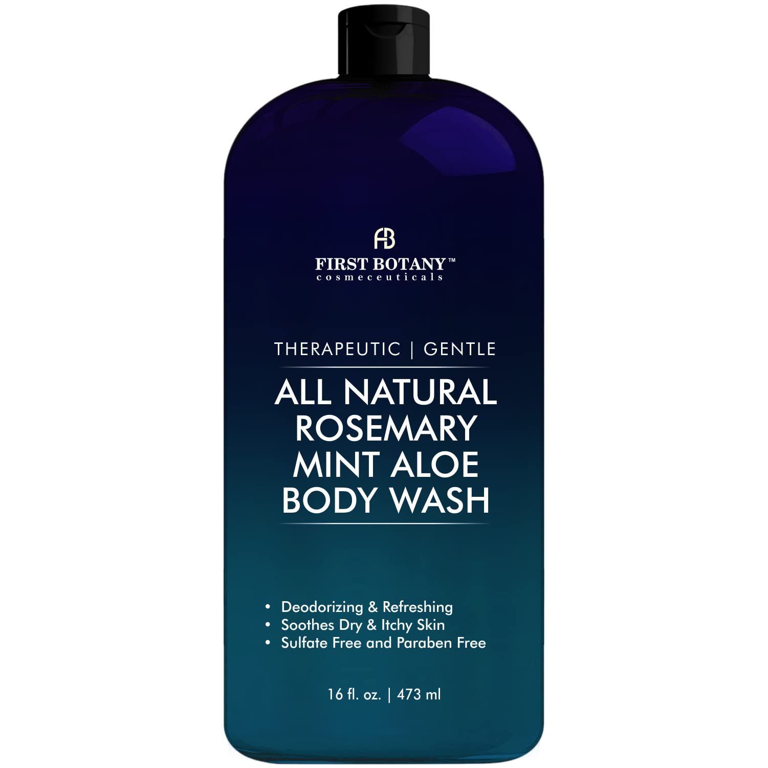First Botany Rosemary Mint bottle front with refreshing daily cleansing promise