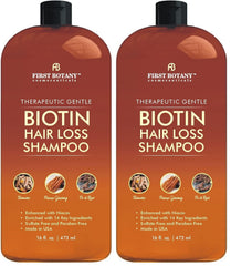 First Botany shampoo bottle demonstrating a gentle daily cleanse for healthy hair.