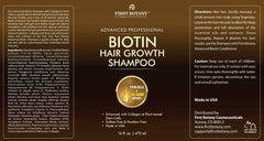 First Botany sulfate-free formula badge signals gentle color-safe cleansing