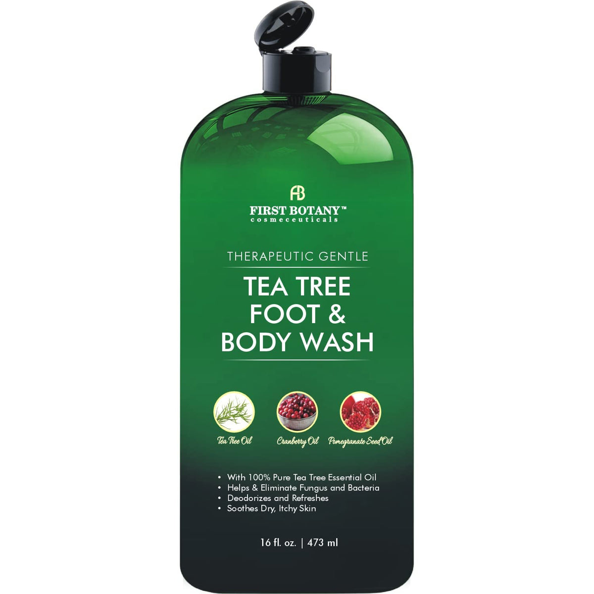 First Botany Tea Tree Body Wash bottle for refreshing cleansing and odor control