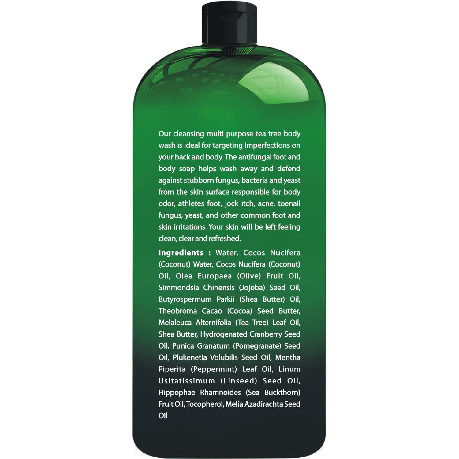 First Botany Tea Tree Body Wash lather highlighting deep cleanse and exfoliation