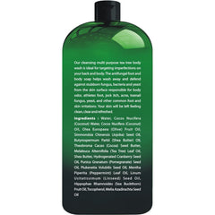 First Botany Tea Tree Body Wash lather highlighting deep cleanse and exfoliation