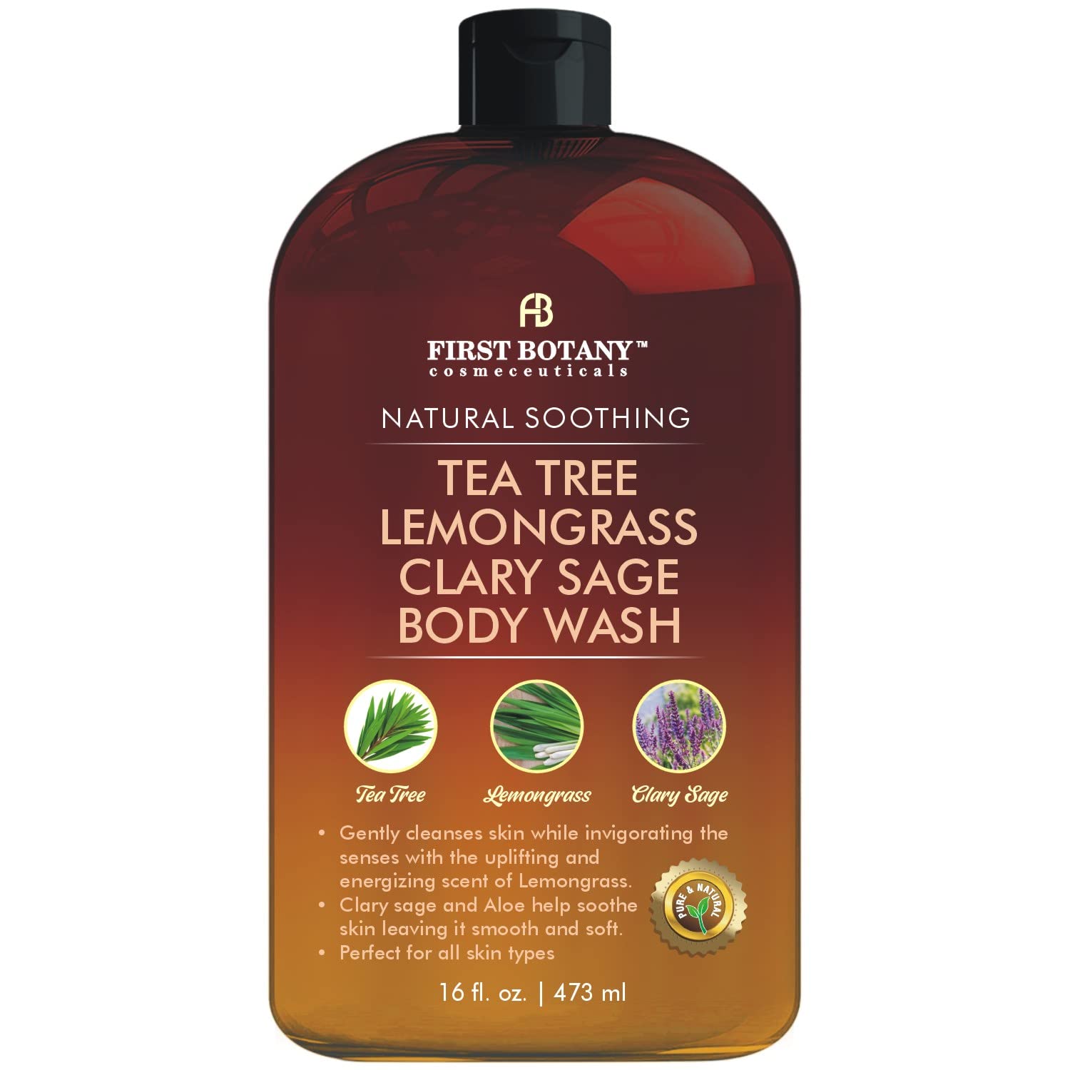 First Botany Tea Tree bottle pour for a refreshing post-workout clean.
