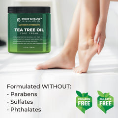 Applying the cream on heel demonstrates quick absorbing, soothing foot care