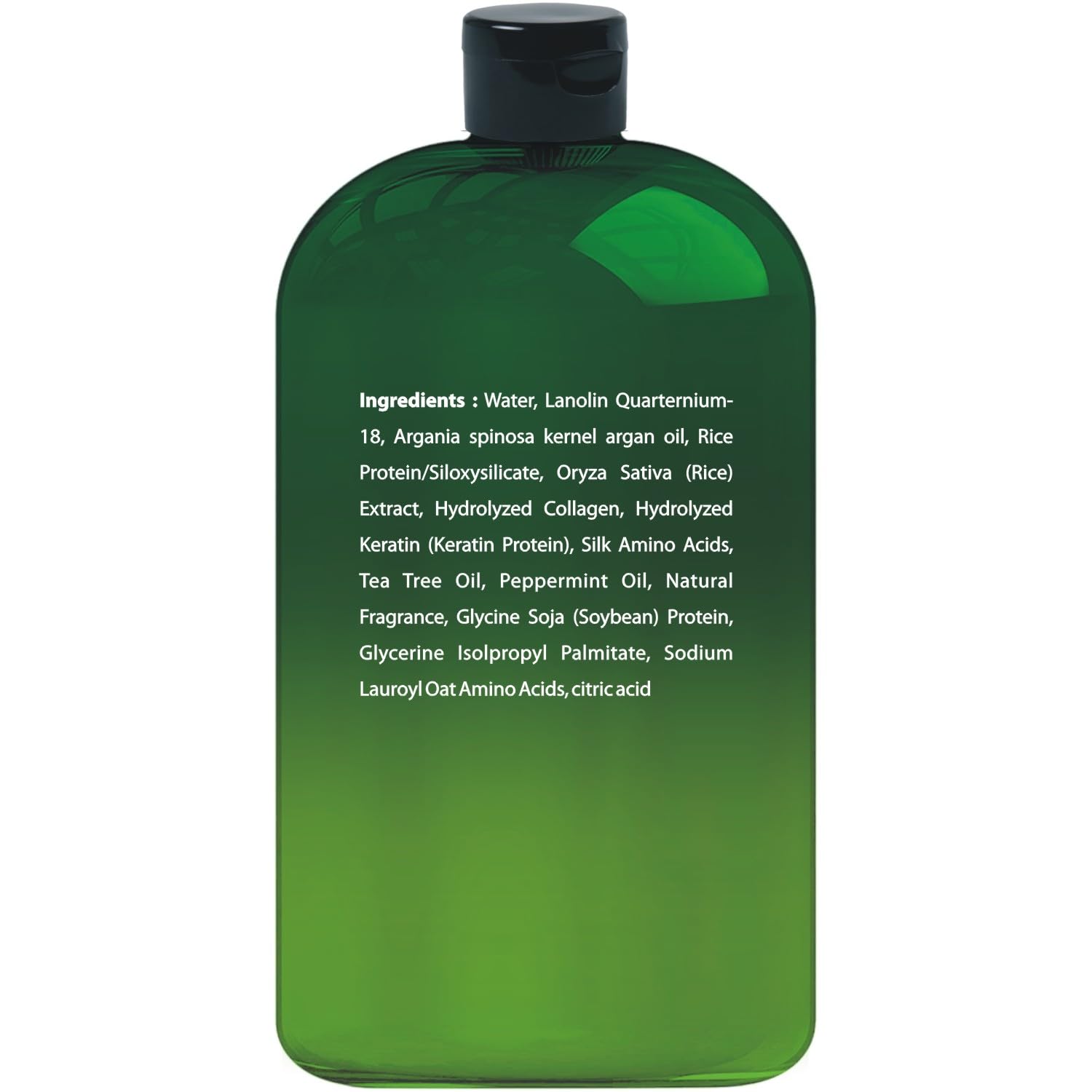 First Botany Tea Tree Oil Conditioner label close-up showing clean paraben-free formulation