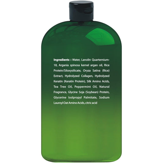 First Botany Tea Tree Oil Conditioner label close-up showing clean paraben-free formulation