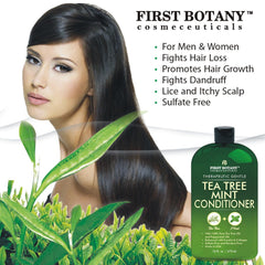 First Botany Tea Tree Oil Conditioner lather on hair for gentle cleansing and conditioning