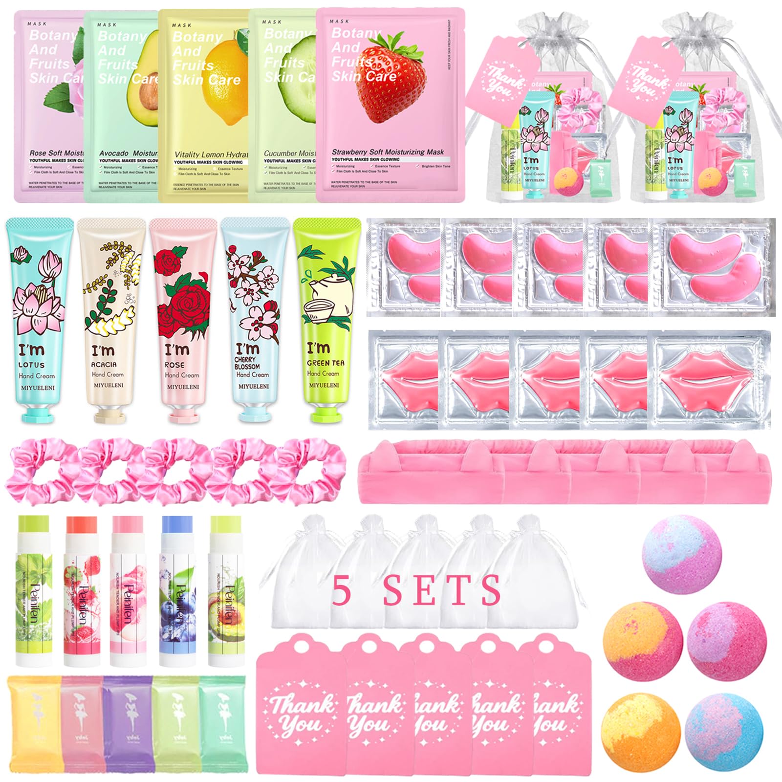 Firstfly spa skincare set face masks for girls, gentle pampering at home