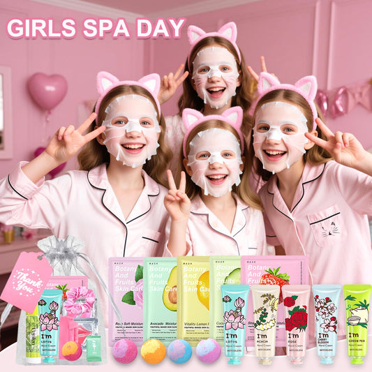 Firstfly spa skincare set hand cream for girls, keeps hands soft during sleepovers