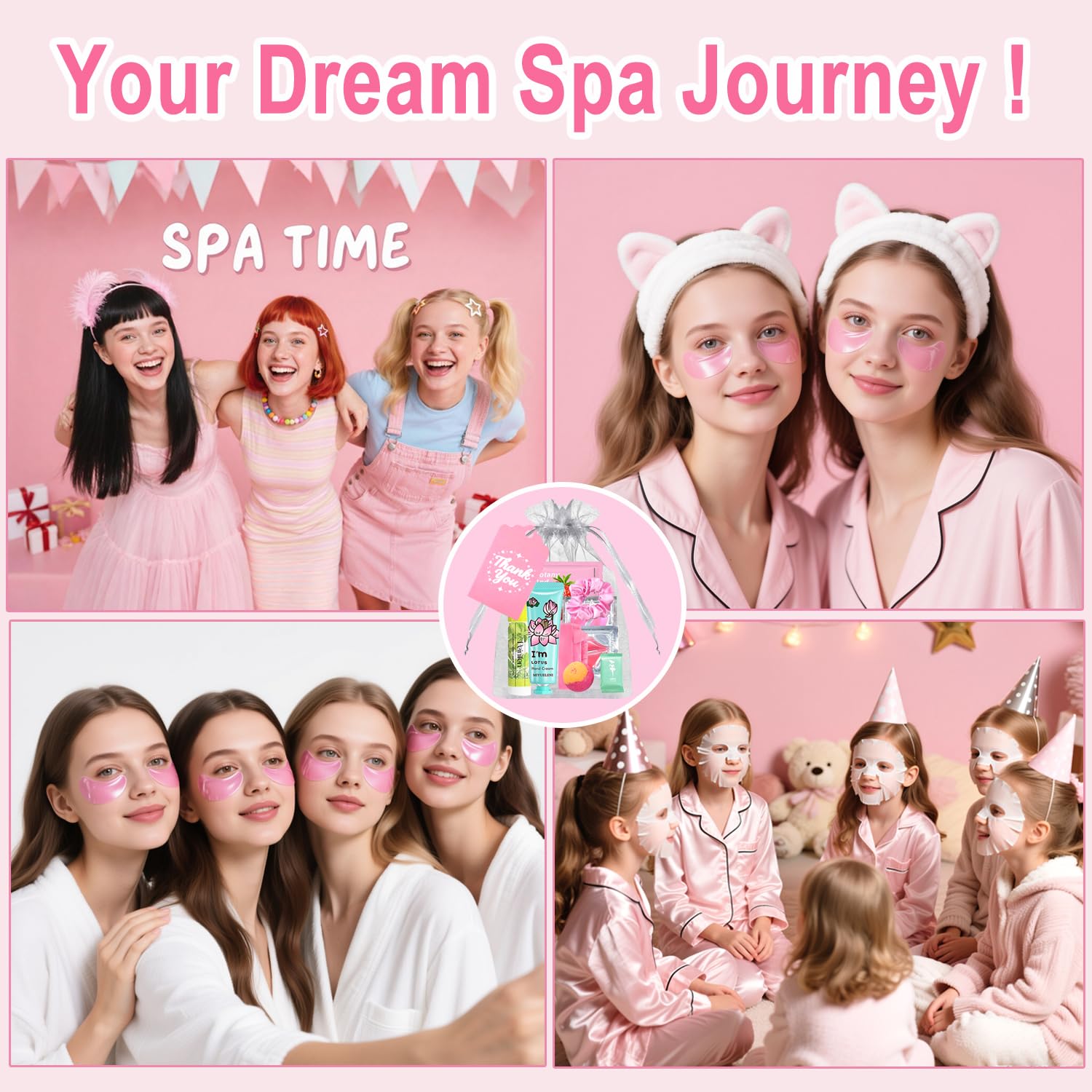 Firstfly spa skincare set headbands, pastel accessories for party-ready looks