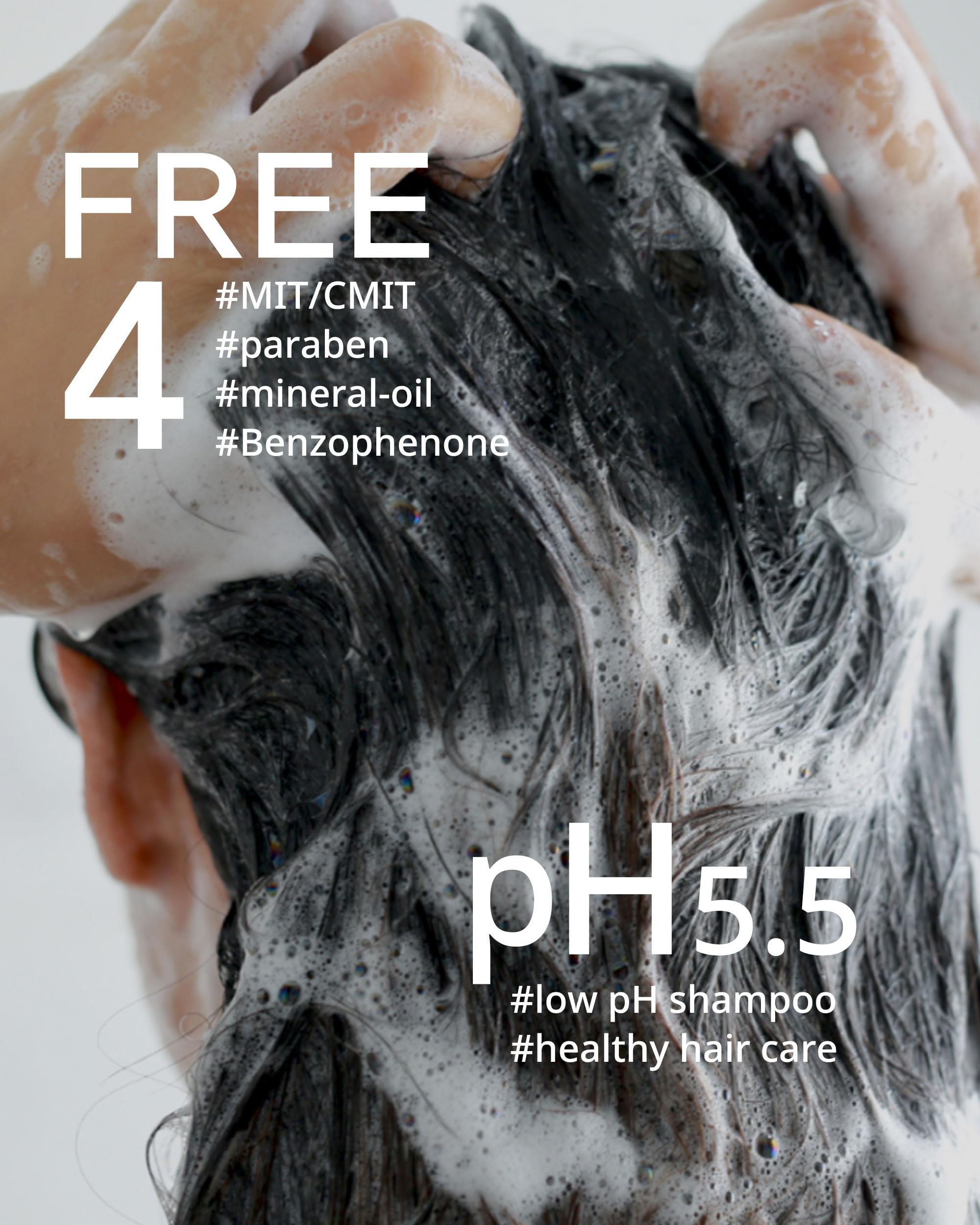 FIT YOUR SKIN San Tteut close-up shows clean, oil-free scalp after use.