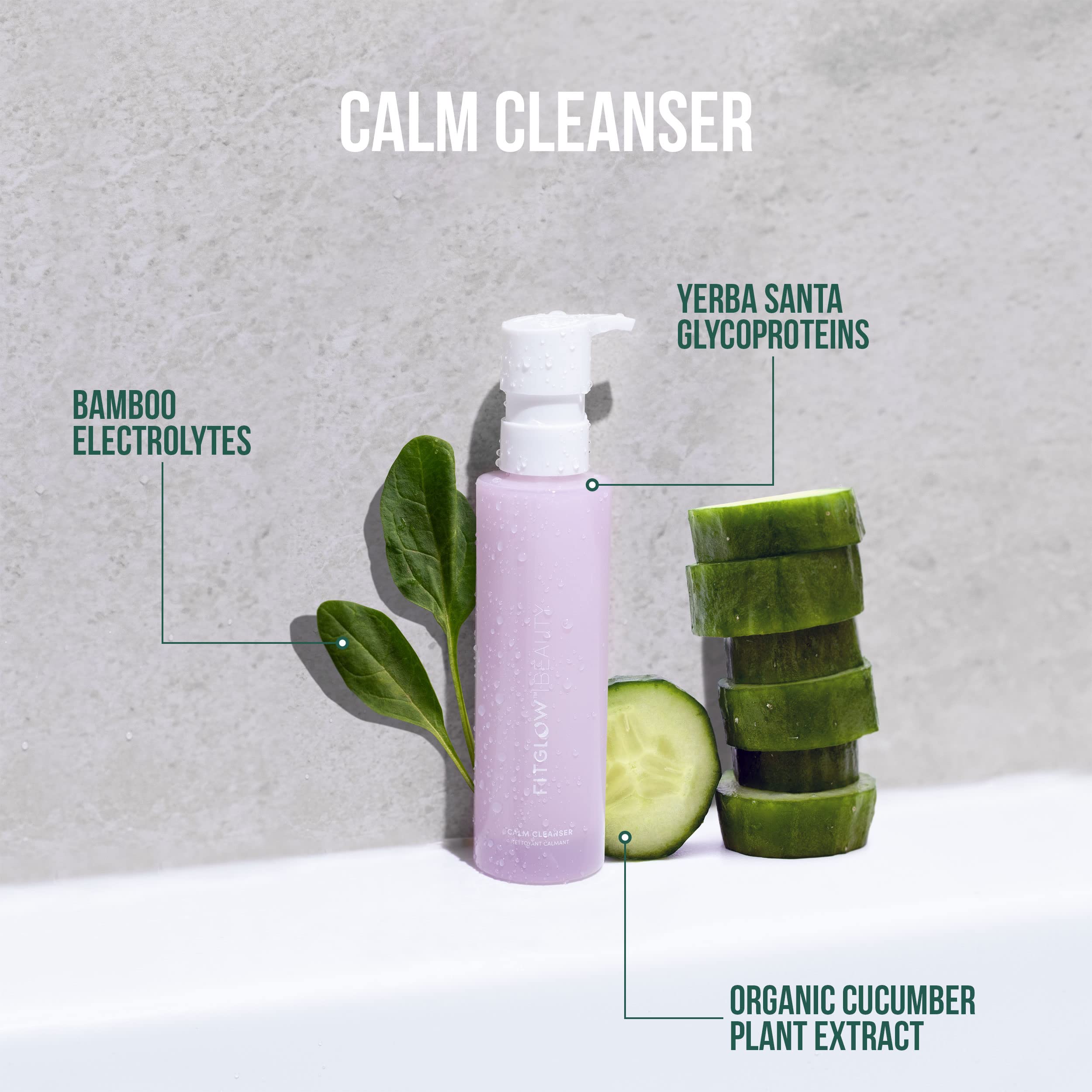FITGLOW Calm Cleanser ceramides support the skin's barrier