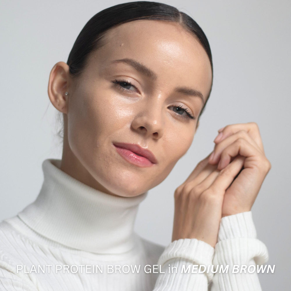 FITGLOW Brow Gel lift-volume demo for fuller-looking brows.