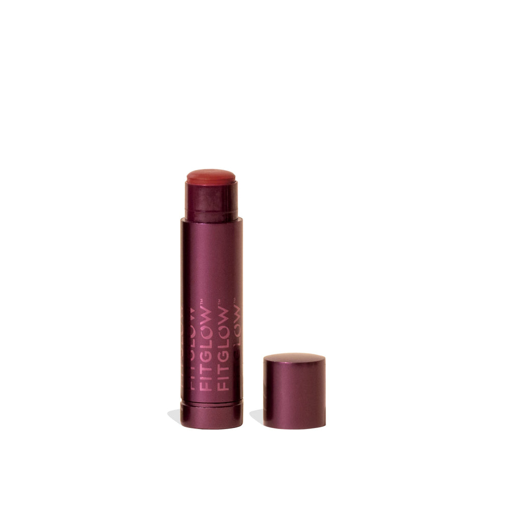 Fitglow Cloud Collagen Calla lipstick swatch on lips for soft nude pink matte