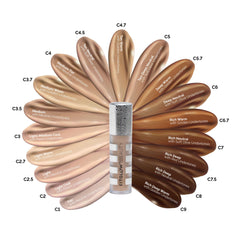 Fitglow Conceal+ creamy texture highlights soothing, plant-powered formula.
