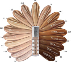 Close-up of Conceal+ swatch demonstrating crease-resistant, long-lasting finish