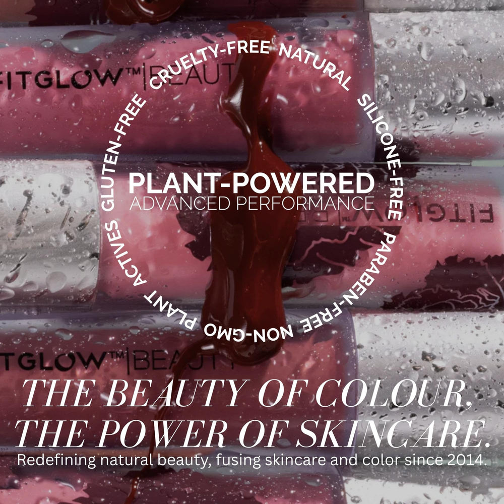 FITGLOW Lip Colour Serum color swatch on lips showing buildable shade.